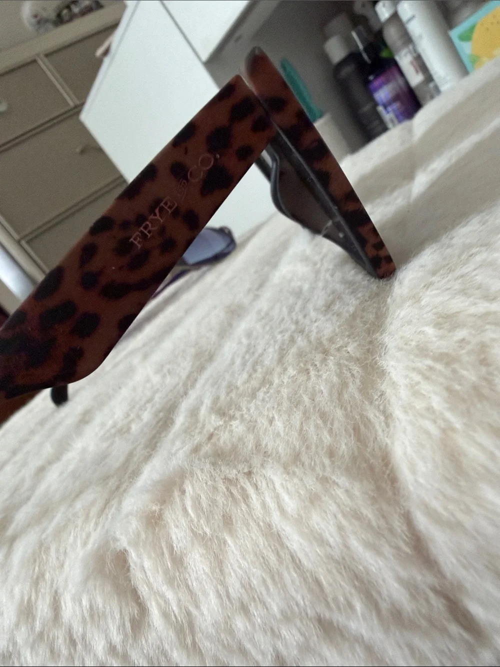 Leopard Print Square w/ Black Lenses and Purple Aviator Sunglasses 2pk